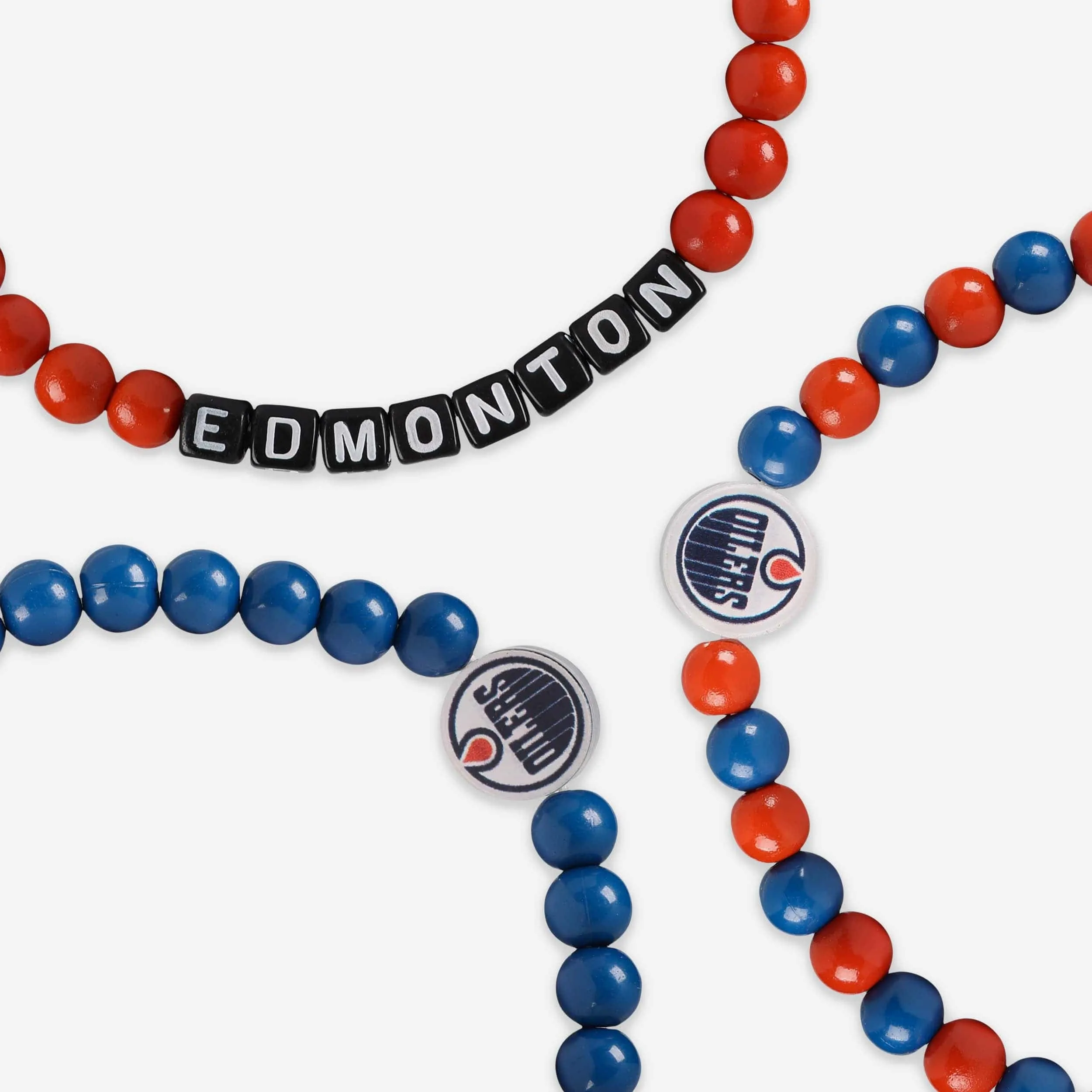 Edmonton Oilers 3 Pack Beaded Friendship Bracelet
