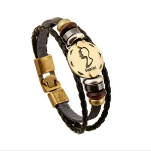 Elegant 12 constellations Charm Bracelet
