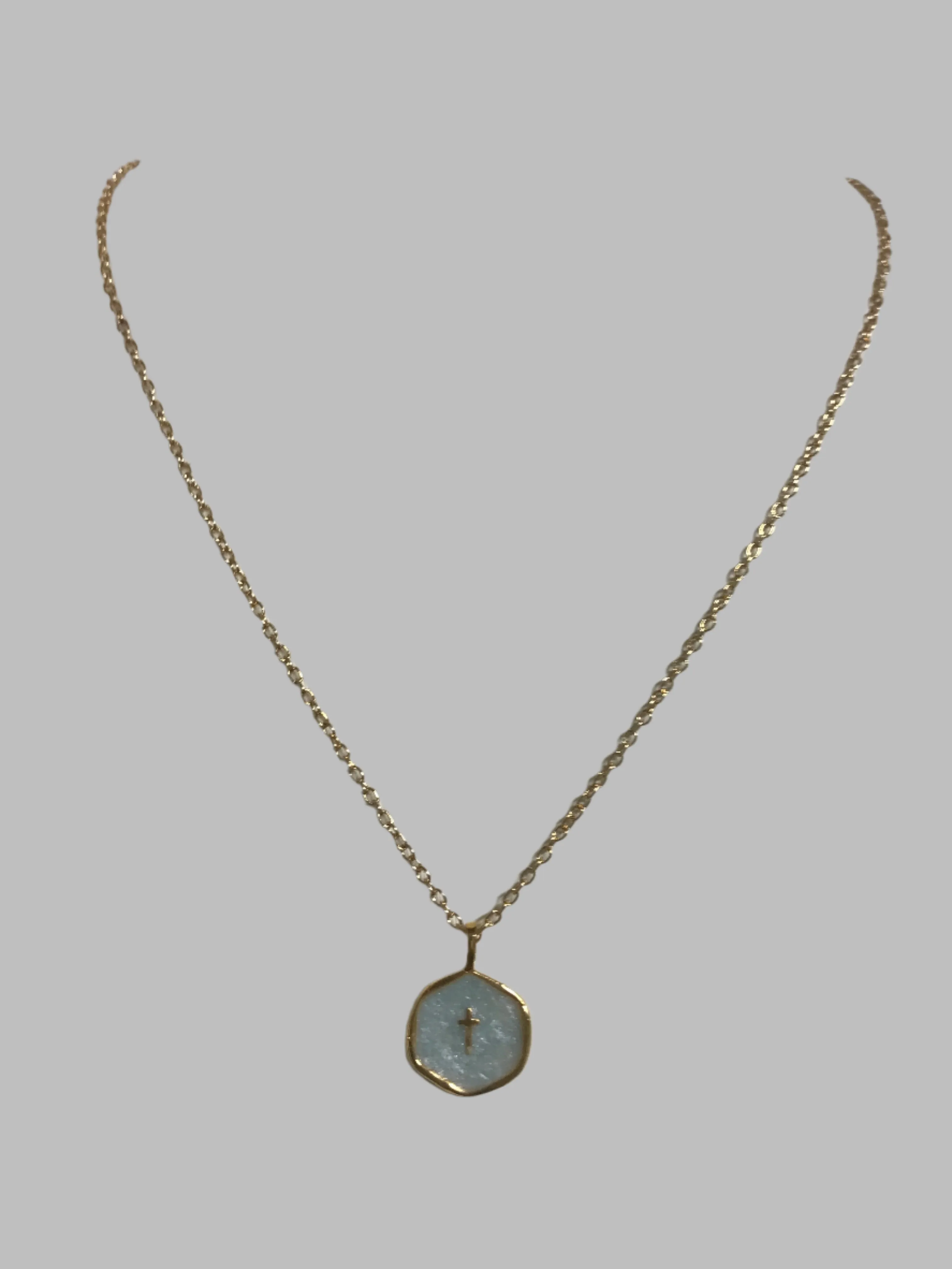Enamel cross necklaces