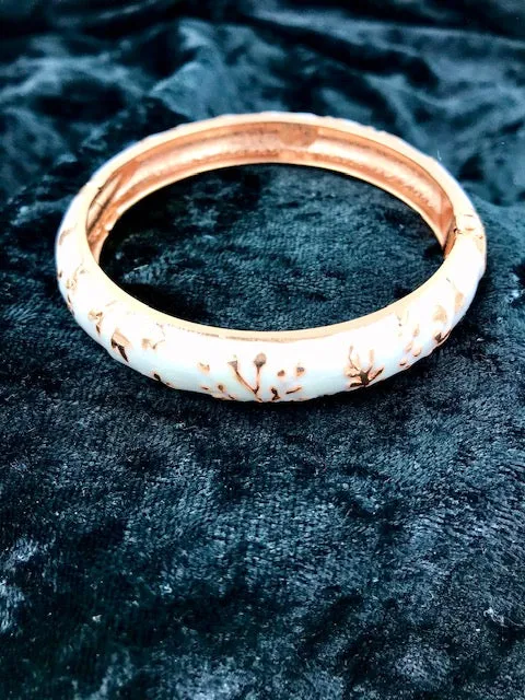Enameled Floral Bracelets