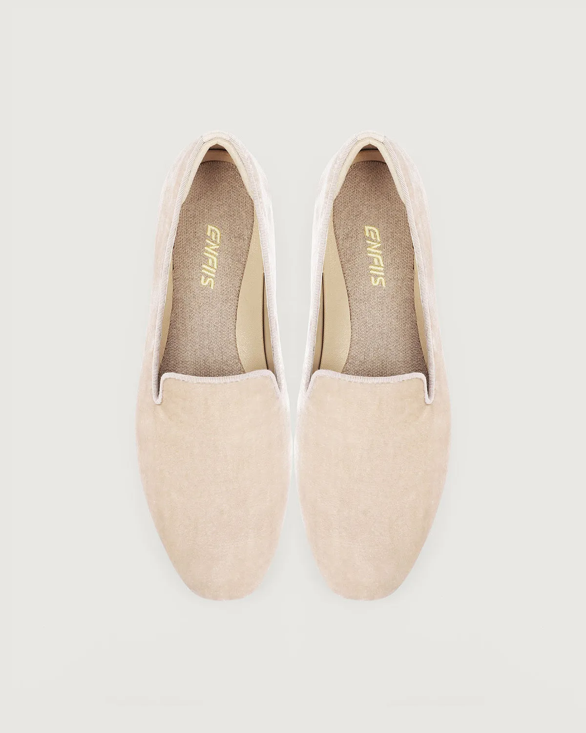 Enfiis Velvet Loafer Flats