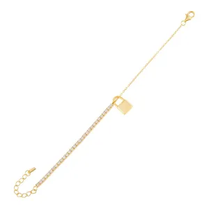 Engravable Chain x Tennis Lock Bracelet