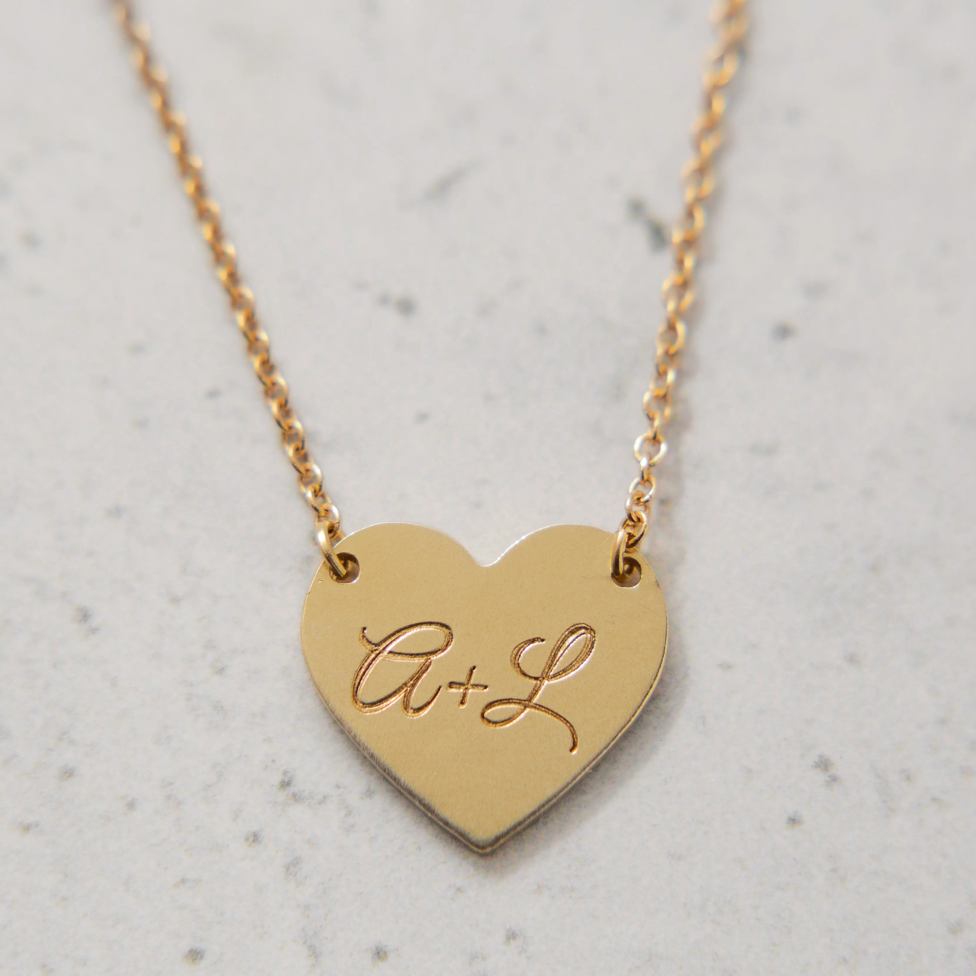 Engravable Heart Necklace