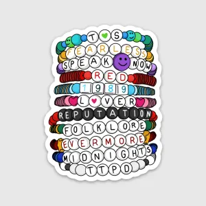 Eras Friendship Bracelets Sticker (w/ New Era!)
