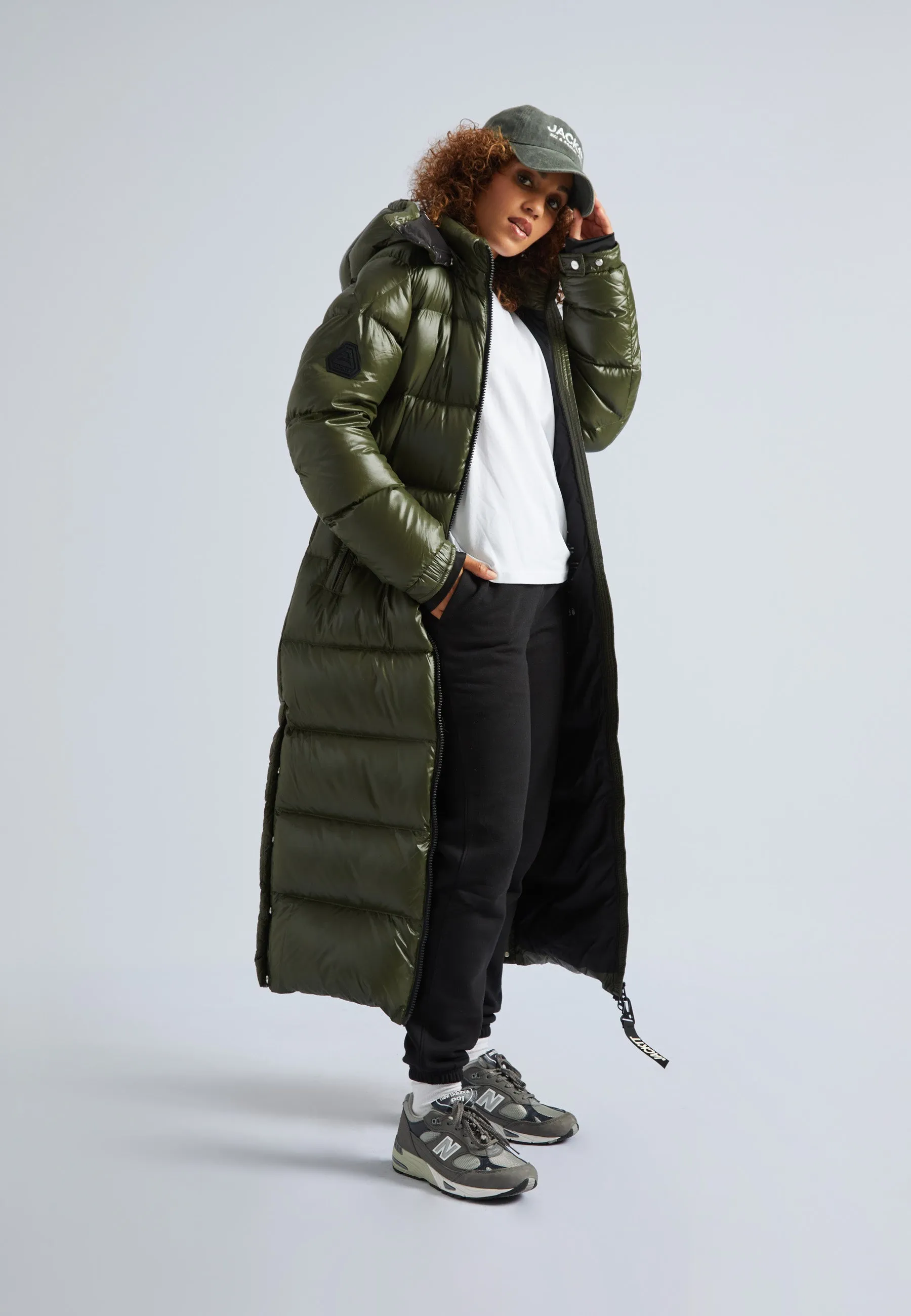 EZ Slick Puffer Hooded Ultra Long Jacket