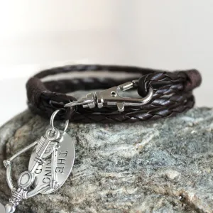 Fashion Jewelry THE WALKING DEAD PU Leather Charm Friendship Bracelets & Bangles DARYL DIXON Crossbow cowboys Men Jewelry gifts