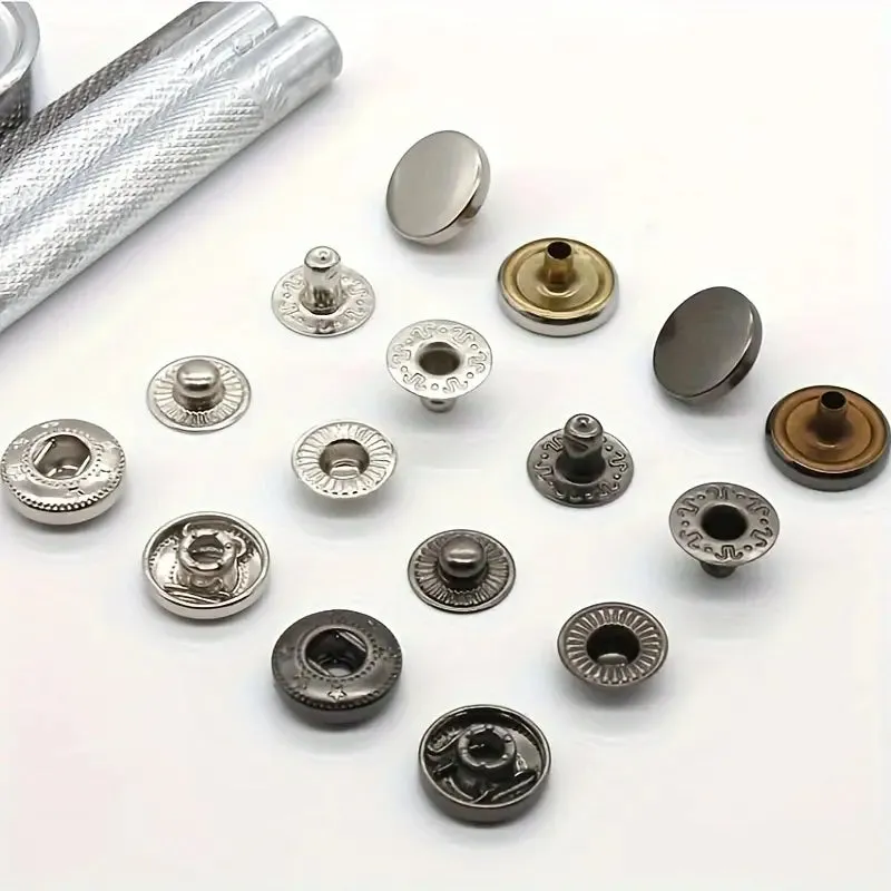 Fastenings 120 Sets WeluvFit Premium Leather Snap Fasteners Kit