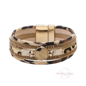 Feline Fierce - Leopard Wrap Bracelet
