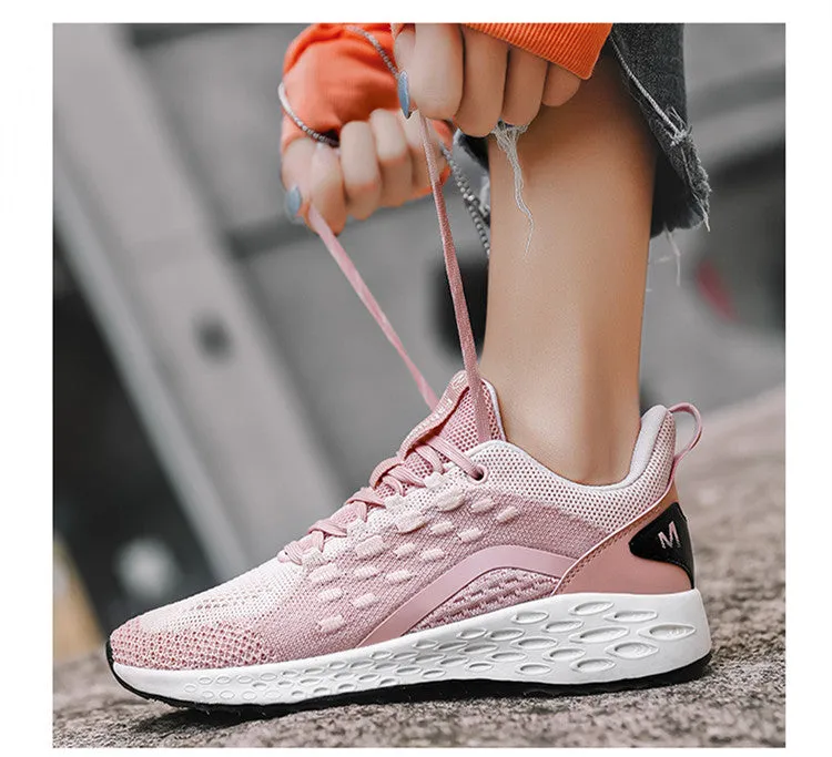 Flat Shoes Woman New Arrival Breathable Spring Ladies Casual Shoes Lightweight Pink Soft Sneakers Women Zapatos Mujer
