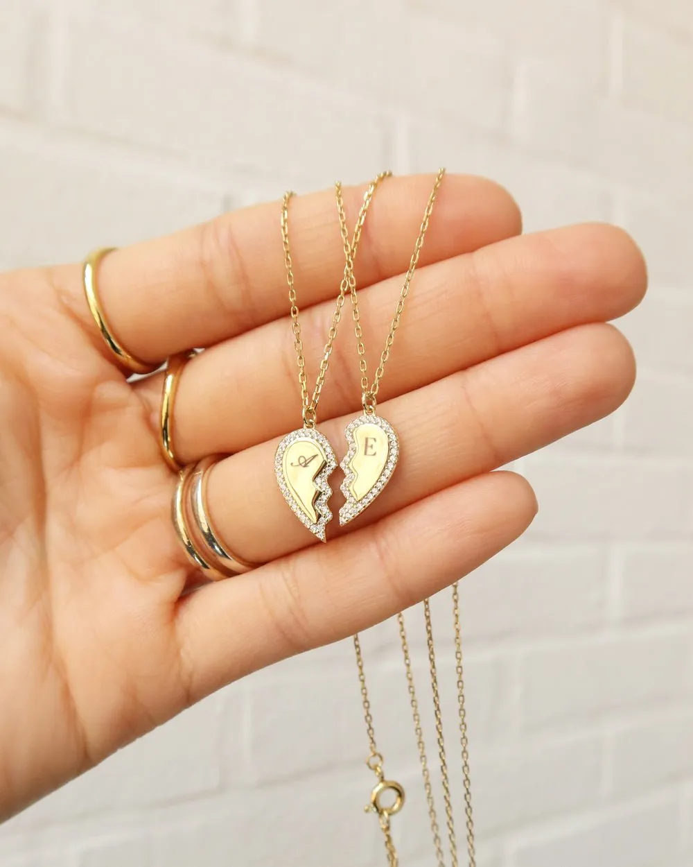 FRIENDSHIP HEART NECKLACE SET From Shop Cupcakes and Cashmere