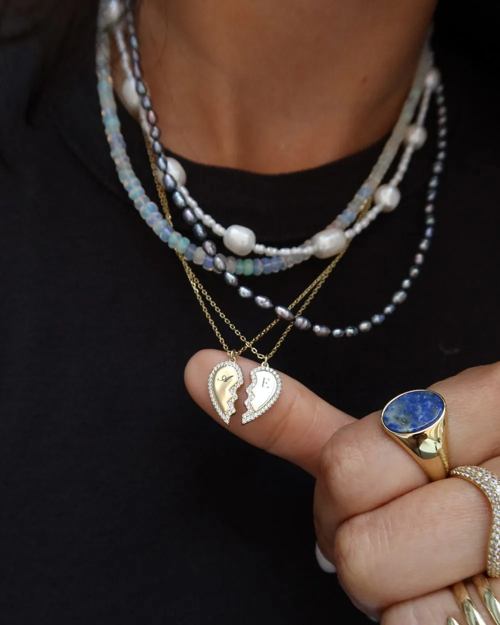 FRIENDSHIP HEART NECKLACE SET From Shop Cupcakes and Cashmere
