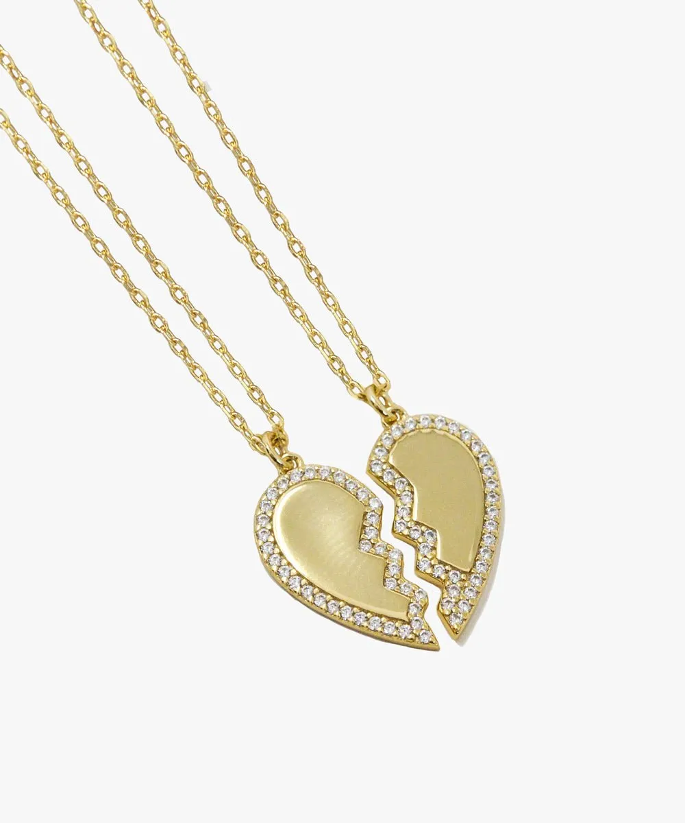 FRIENDSHIP HEART NECKLACE SET From Shop Cupcakes and Cashmere