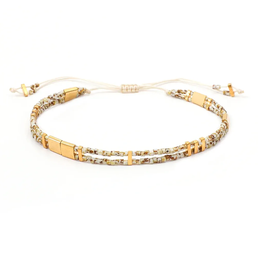 Friendship Tila Bead Bracelets – Adjustable Boho Enamel Miyuki Charm Jewelry for Women