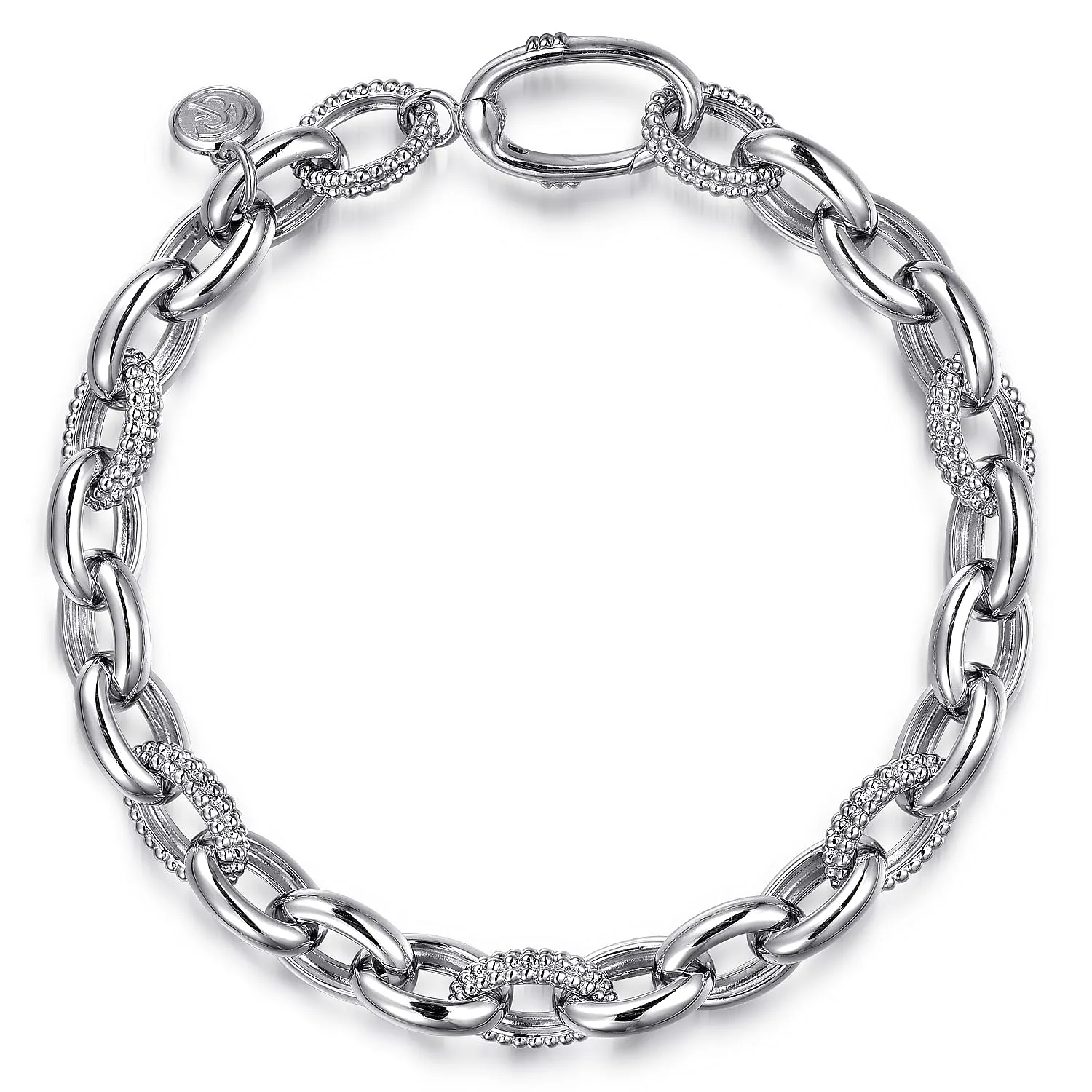 Gabriel & Co. Sterling Silver Chain Tennis Bracelet 7.5"