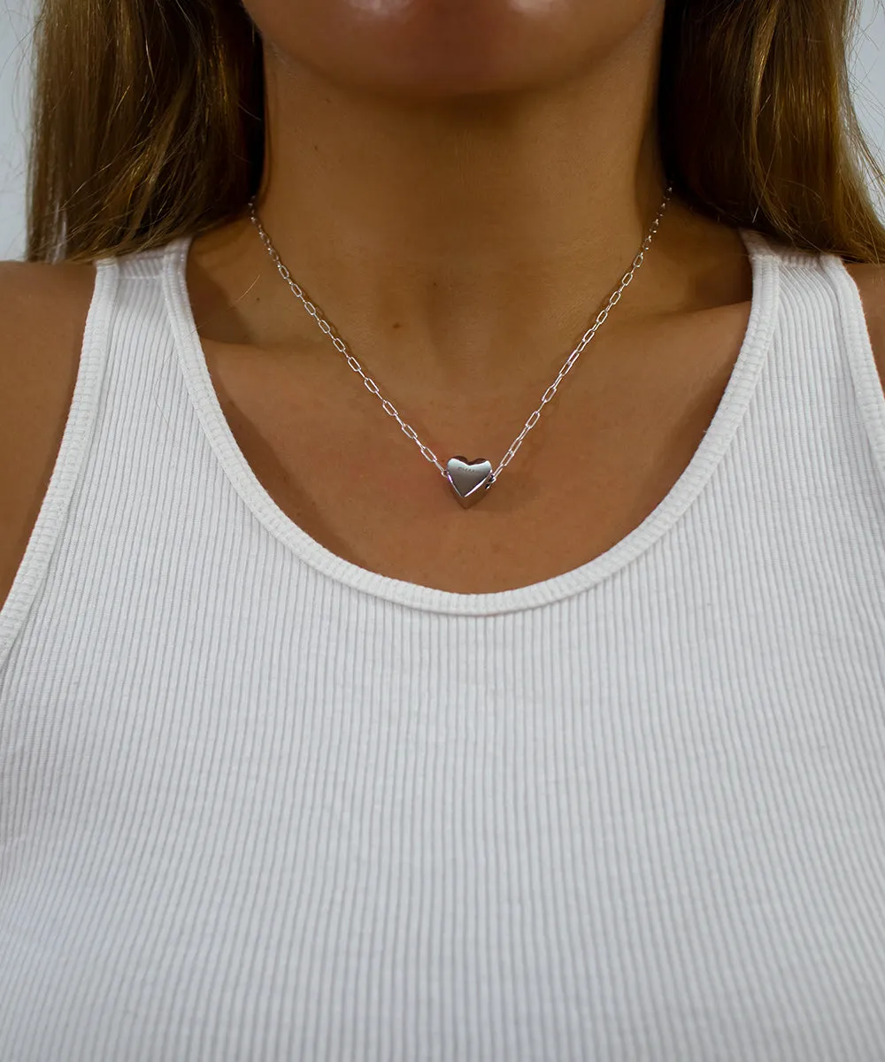 Gallant Heart Charm Necklace