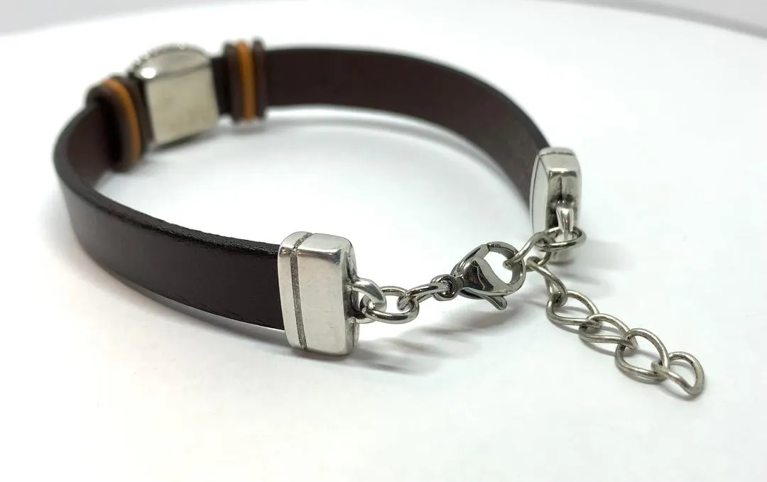 Gemstone Leather Bracelets