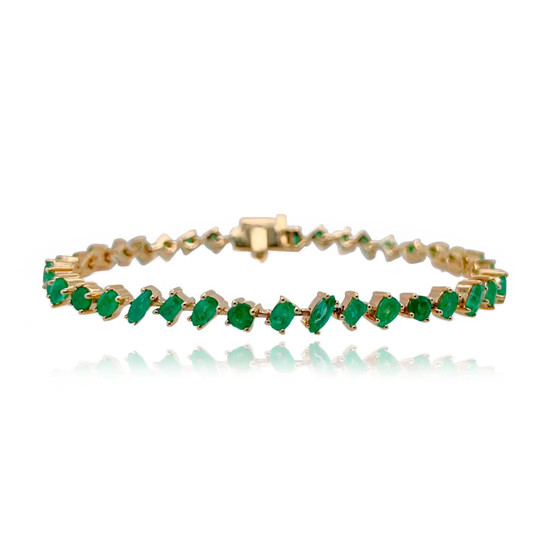 Gemstone Multi Shape Tennis Bracelet