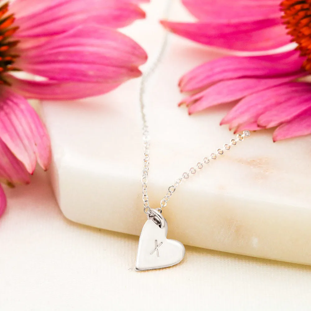 Ghost Friend Heart Charm Necklace