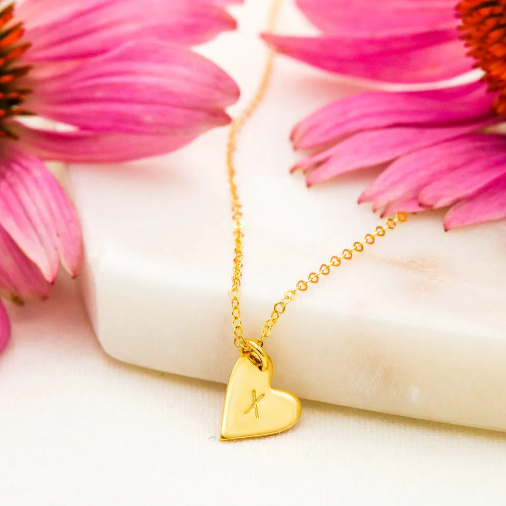 Ghost Friend Heart Charm Necklace