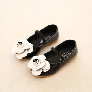Girls Flower Slip On Flats