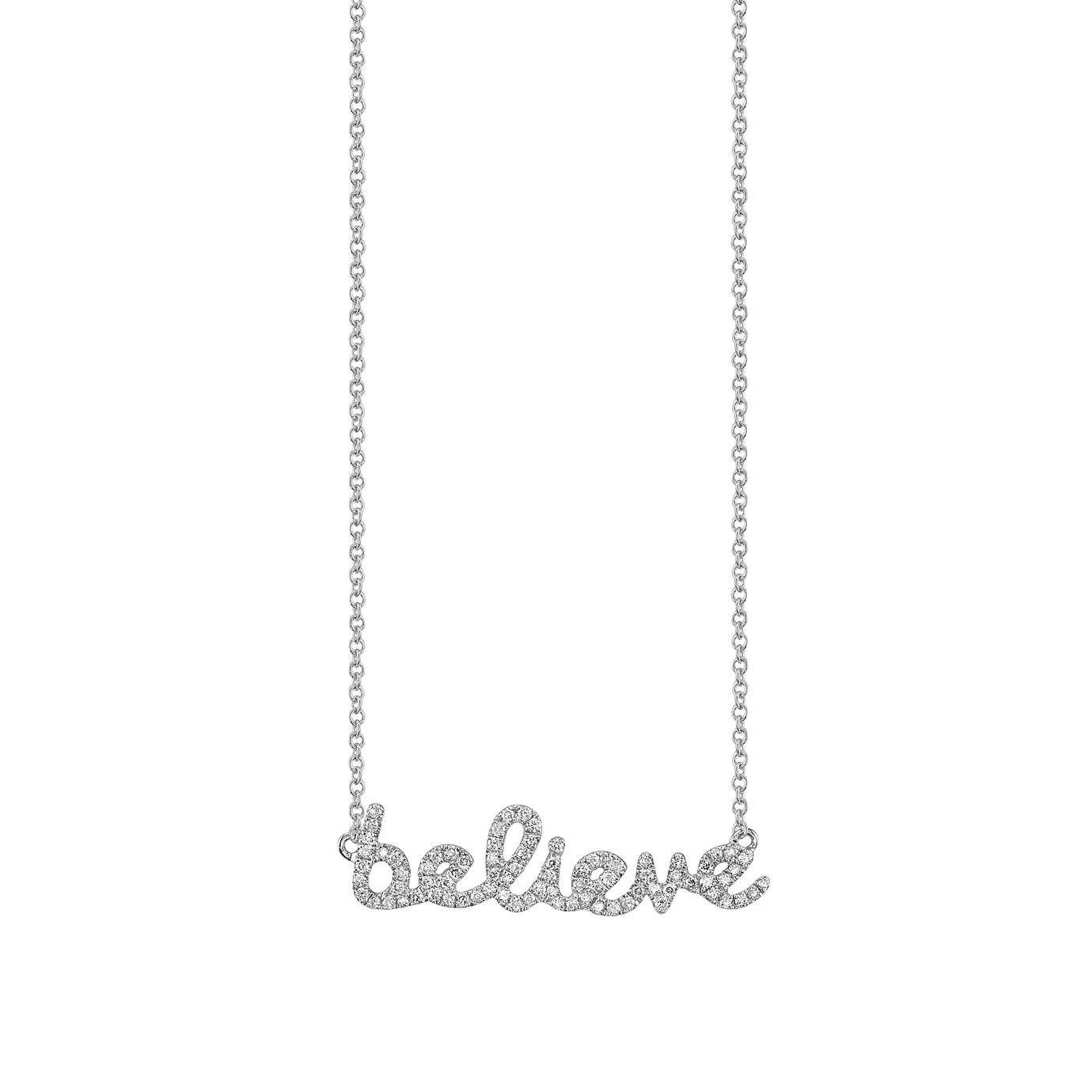 Gold & Diamond Believe Necklace