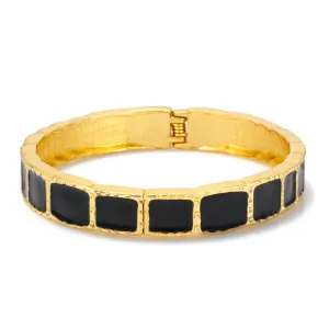 GOLD BLACK HINGED BRACELETS #FW1404714 (JE3)