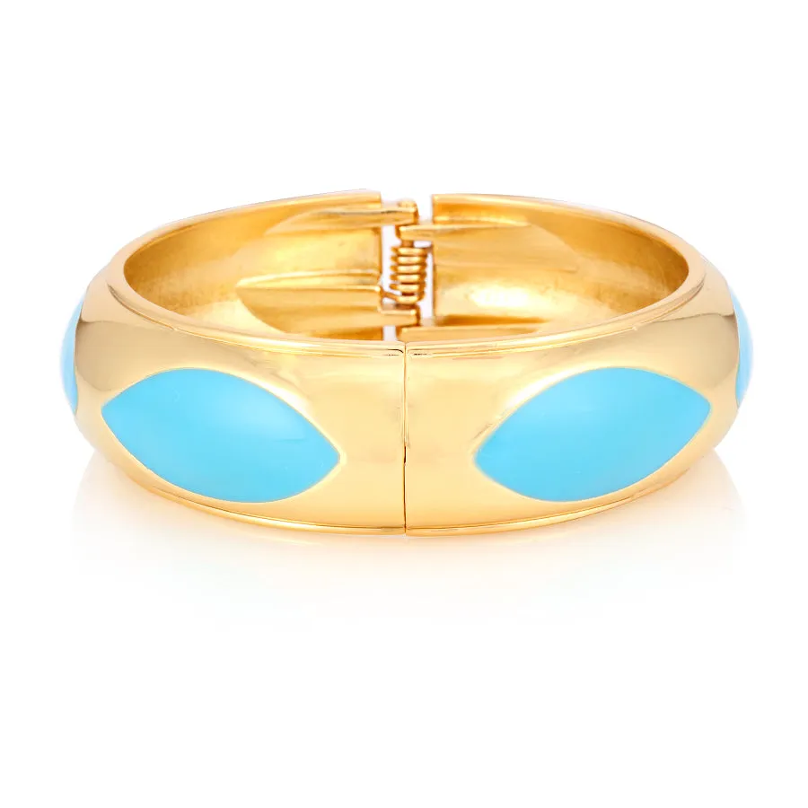 GOLD BLUE METAL BRACELET  #FW1404431 (ED4)