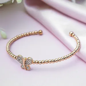Gold Butterfly Cuff Bracelet