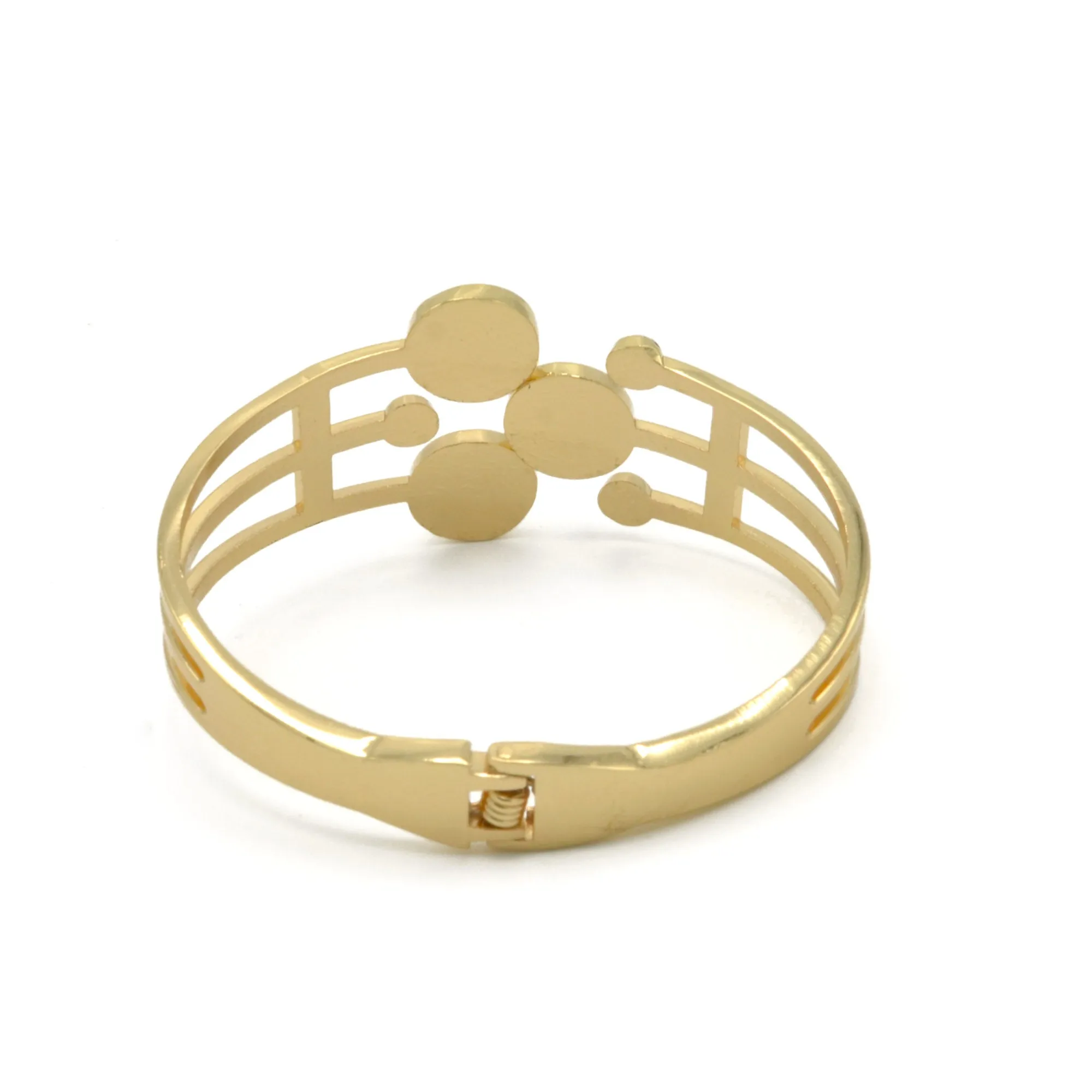 GOLD CREAM PEARL AND CRYSTAL BRACELET # YS-7744 (DA3)