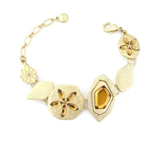 GOLD CRYSTAL BRACELETS #252GD2101 (10A1/7A3)