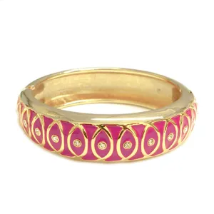 GOLD FUCHSIA BRACELET  #SA8271_FUSCHIA (OH14)