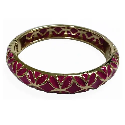 GOLD FUCHSIA BRACELET  #SA8414_FUCHSIA (JD7)
