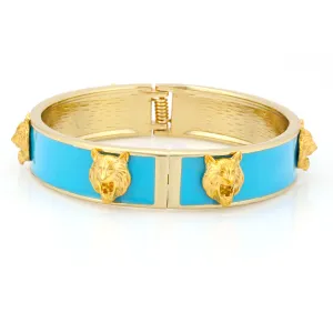 GOLD MINT WOLF HINGED BRACELETS  #FW1404143 (EF3)
