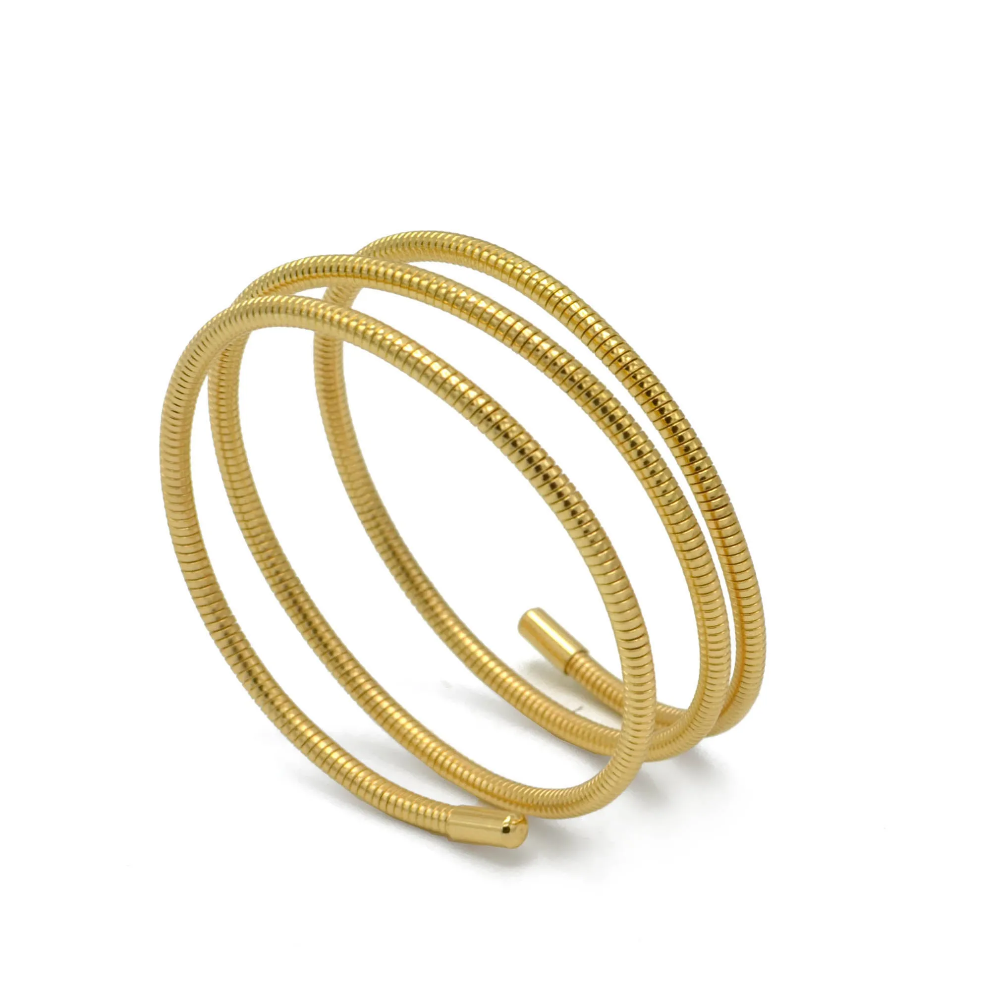 GOLD MULTI ROW ADJUSTABLE SNAKE CHAIN BRACELET #SQGN-07020524G(RE27)