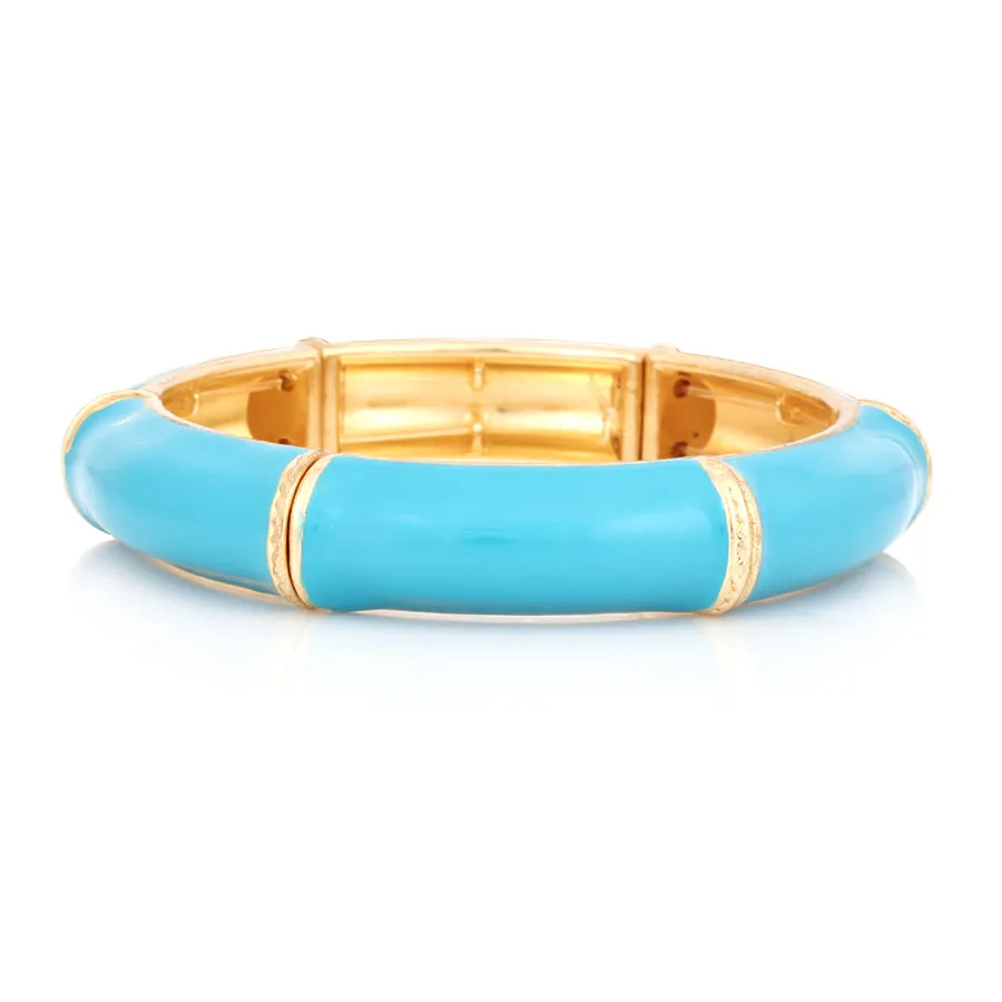 GOLD TURQUOISE STRETCH BRACELET  #SA-GLB2611 (AI4)