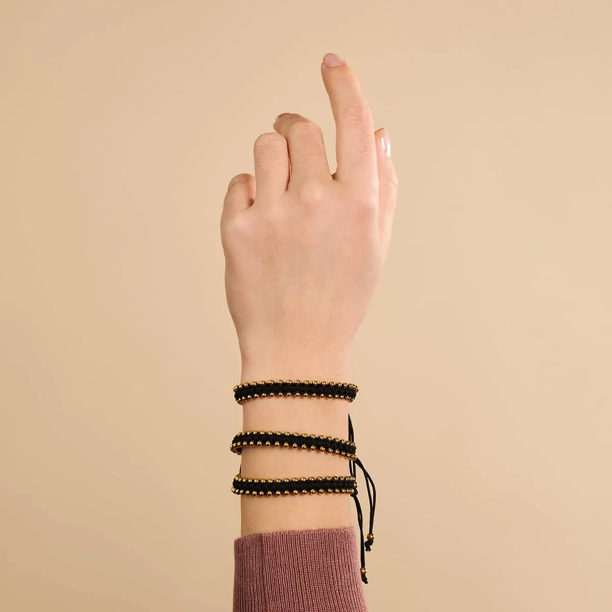 Gold x Black | Friendship DOT Bracelet