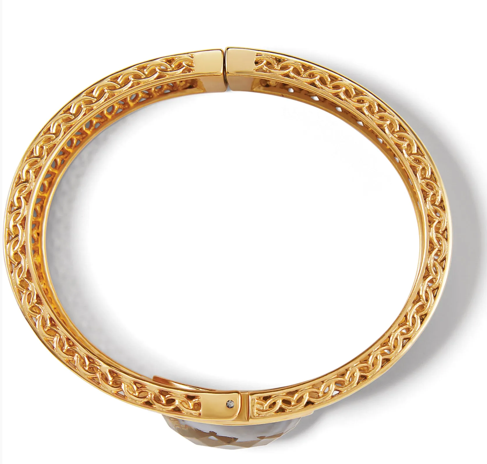 Golden Moon Hinged Bangle