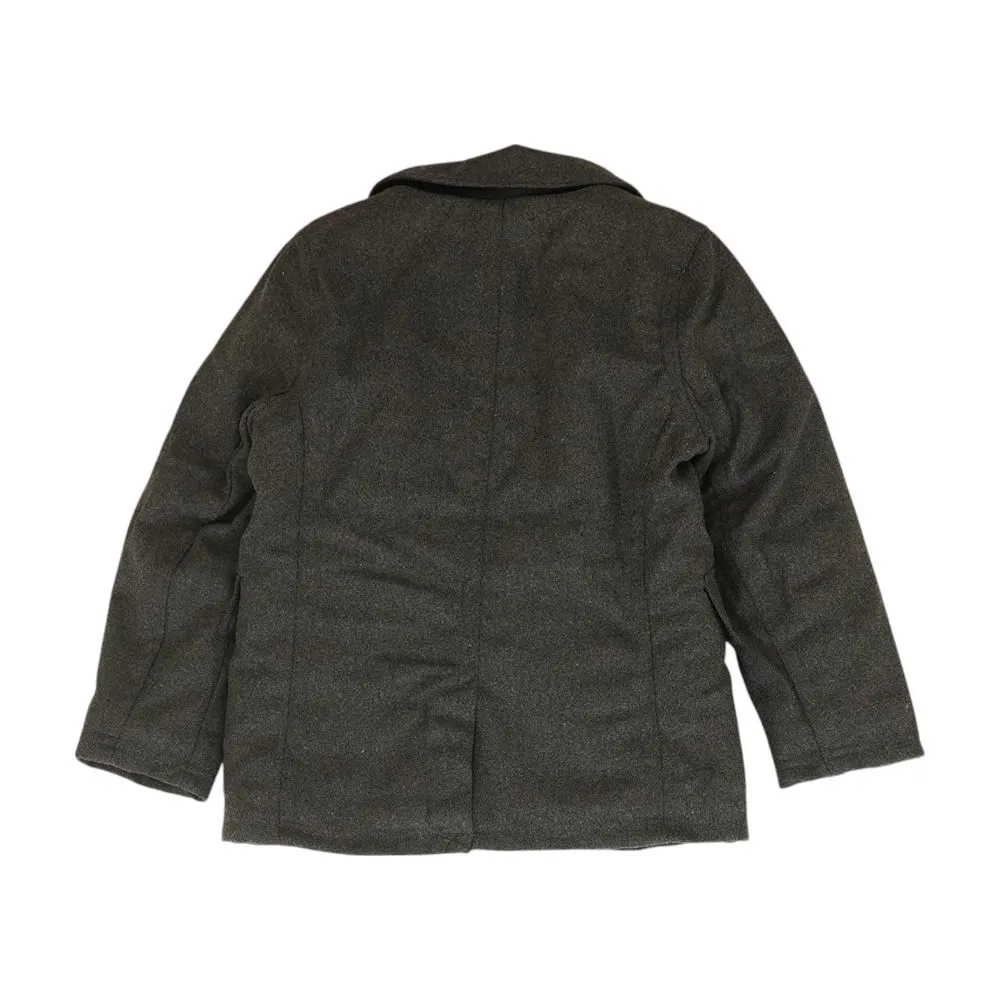 Gray Solid Peacoat