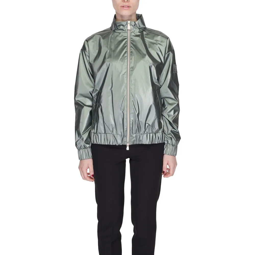 Green Polyester Jackets & Coat