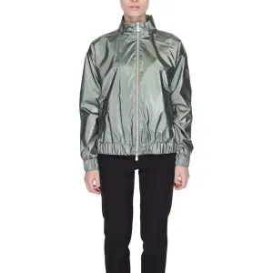 Green Polyester Jackets & Coat