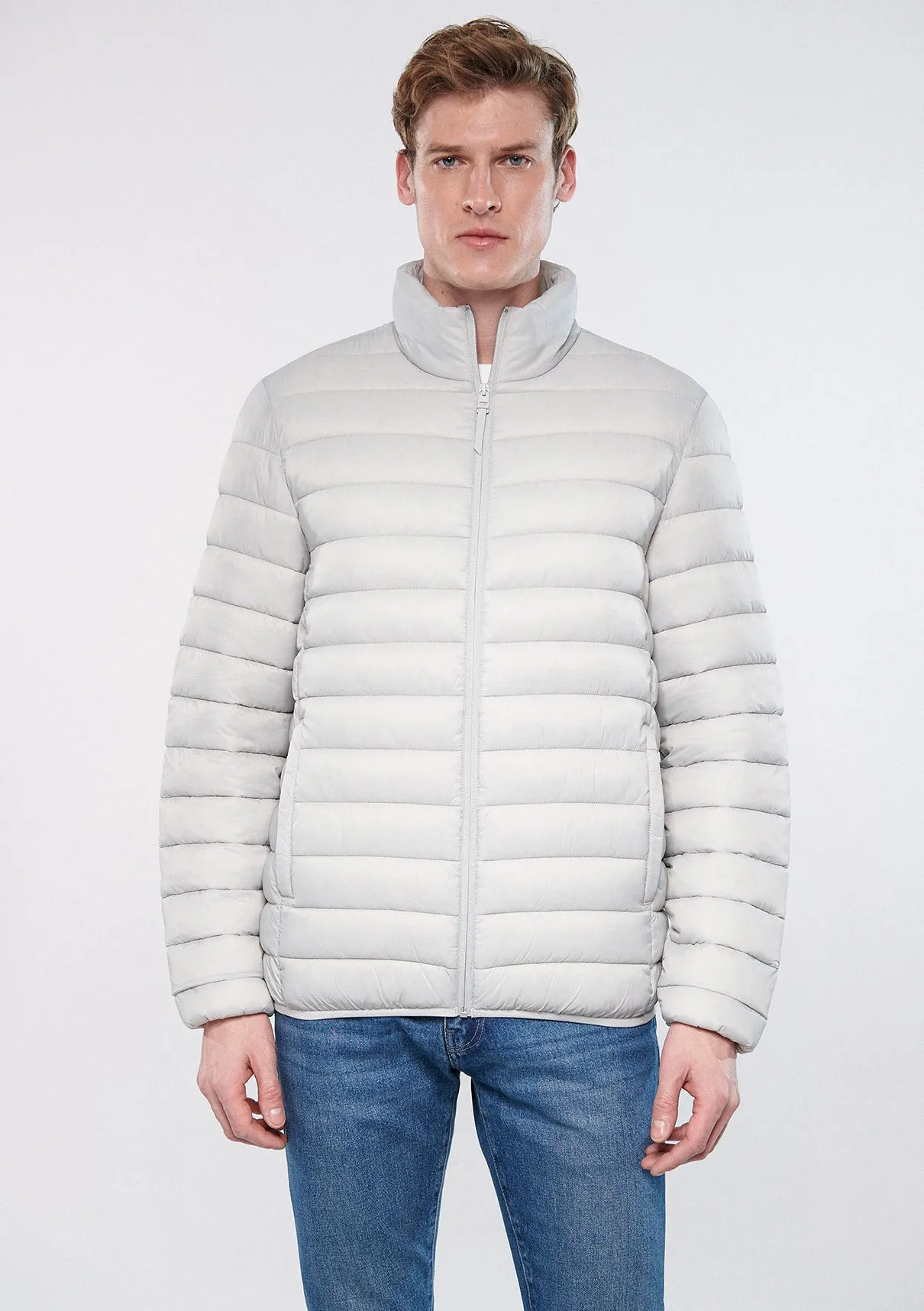 Grey Puffer Jacket