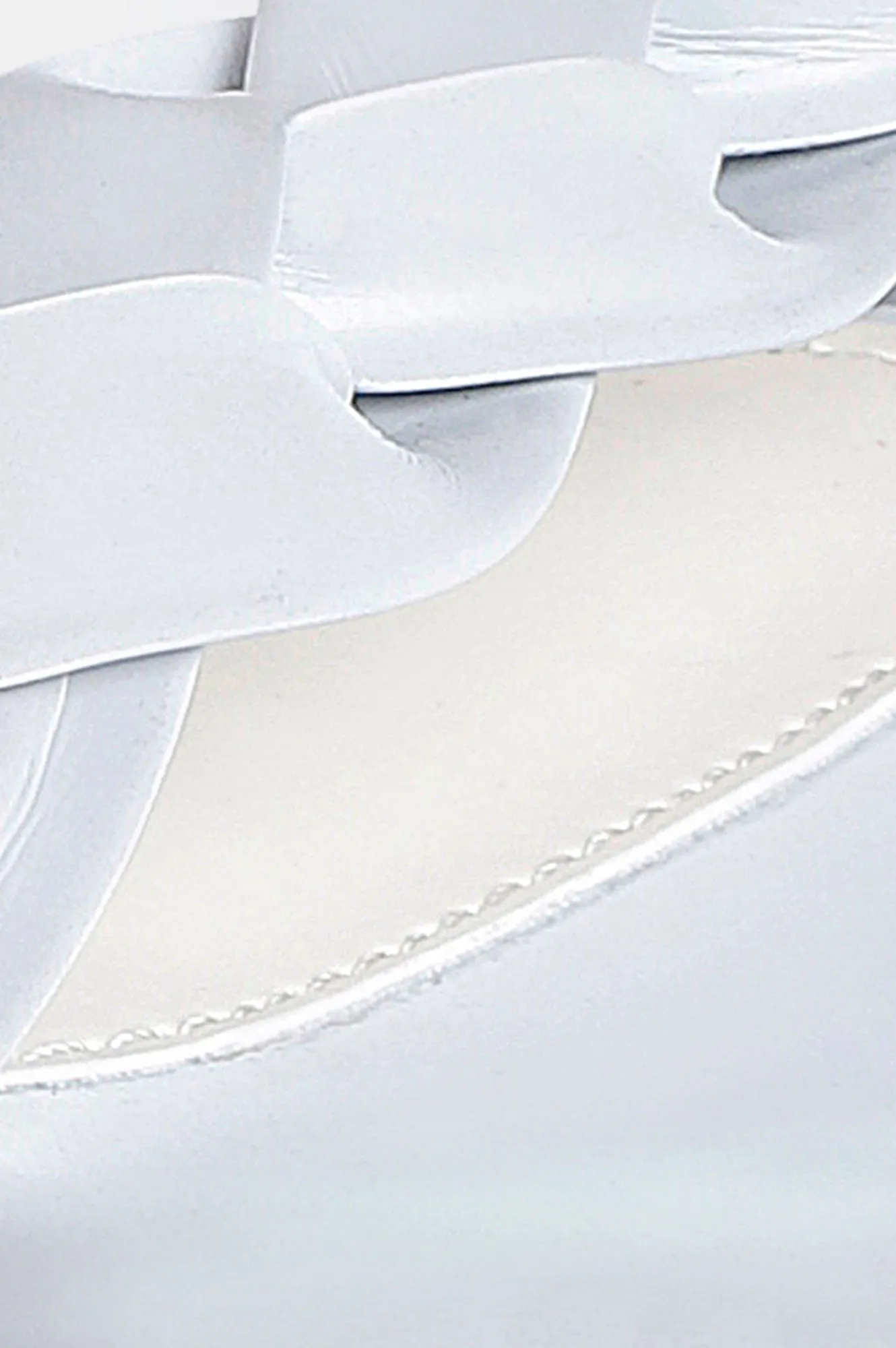 Grey Square Toe Woven Design Flat - Zjanice