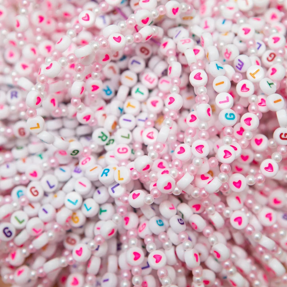 Happiness Bracelets. Glitter Girl Set.