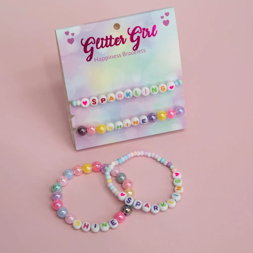 Happiness Bracelets. Sparkling Set.