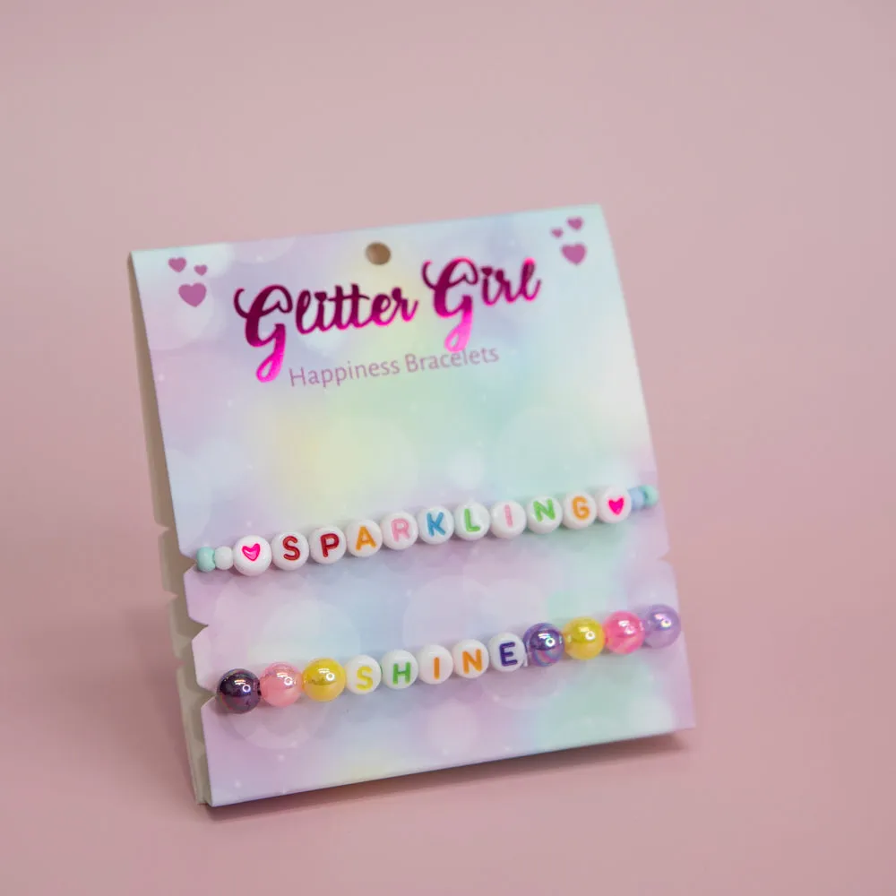 Happiness Bracelets. Sparkling Set.