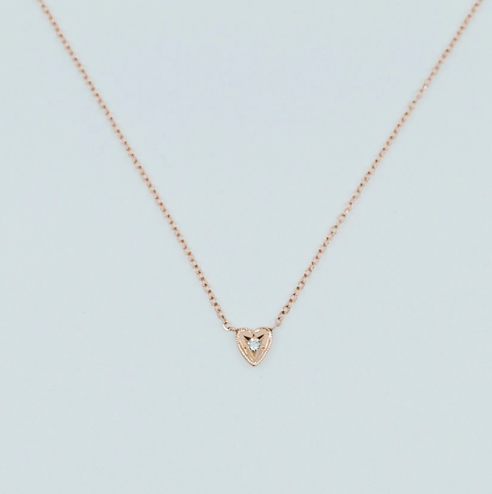 Heart Diamond Necklace - Small
