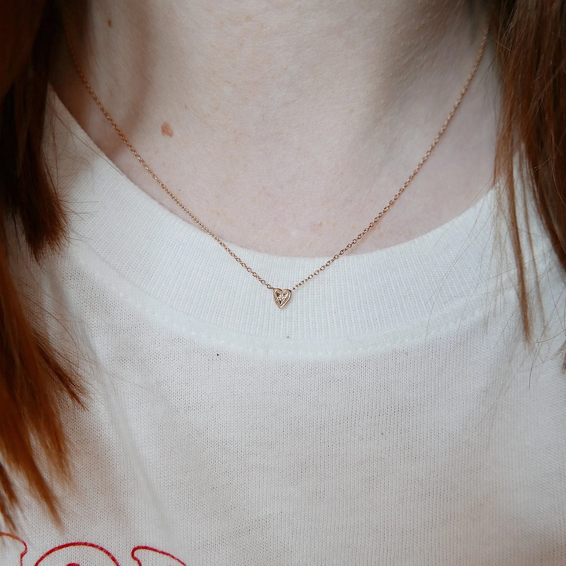 Heart Diamond Necklace - Small