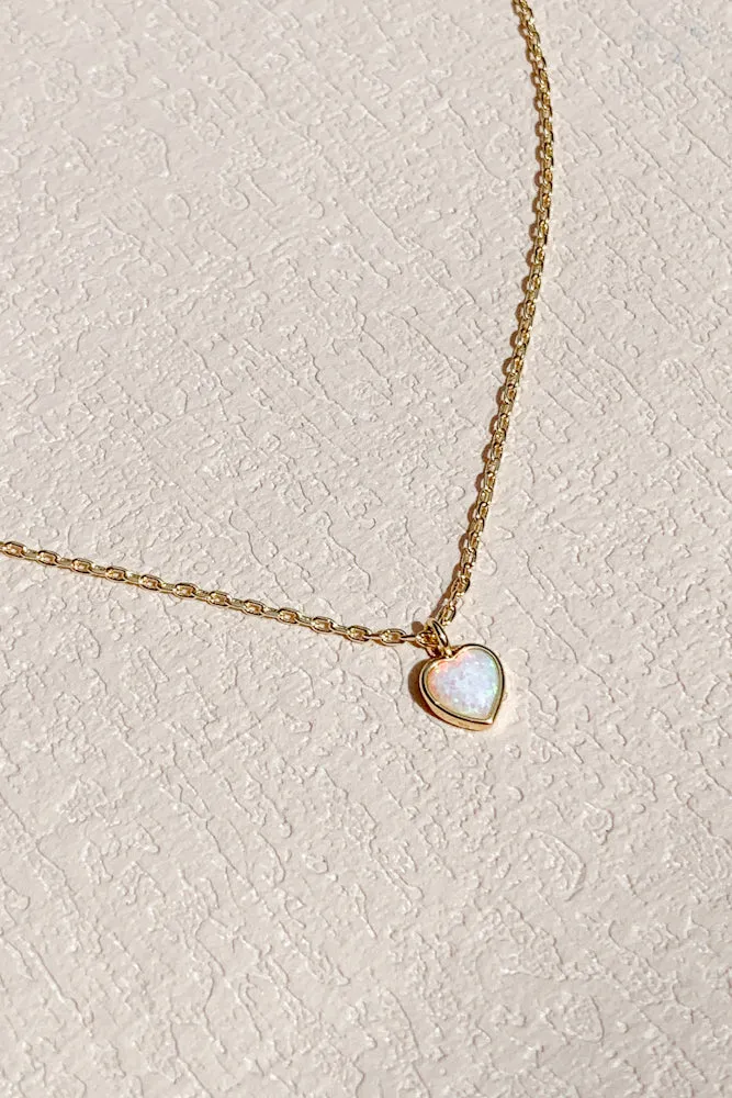 Heart Opal Fine Necklace