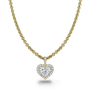 Heart Shaped Diamond Necklace