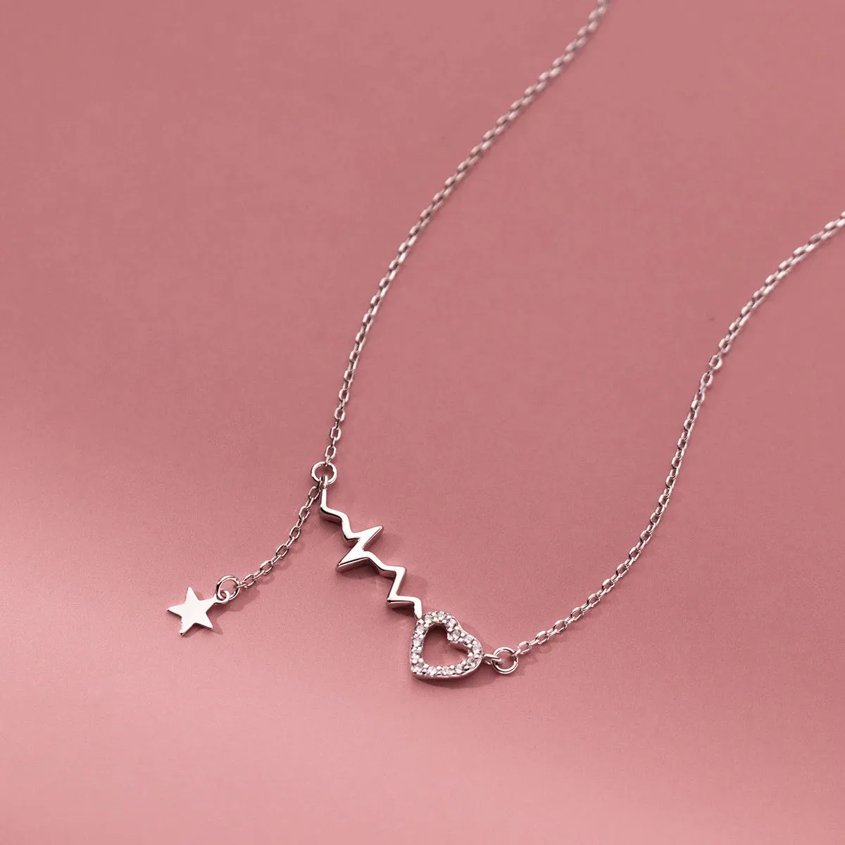 Heart Star Pendant Necklace